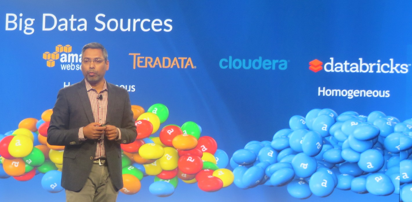 Alteryx President and COO George Mathew highlights coming in-database and big-data platform connections at Inspire15.