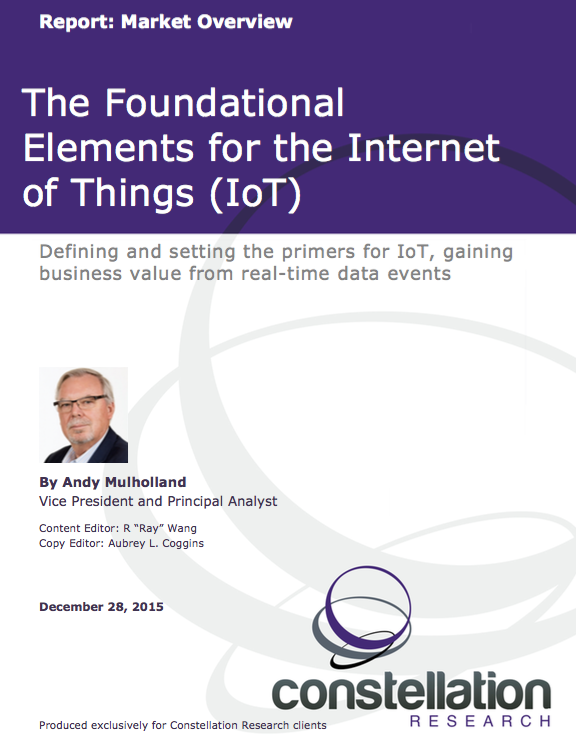Foundational Elements for the Internet of Things (IoT)