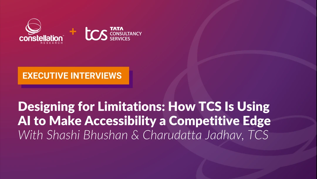 Designing for Limitations: How TCS Is Using AI to Make Accessibility a Competitive Edge