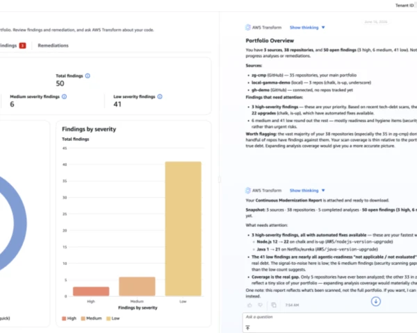 AWS sics Transform on technology debt