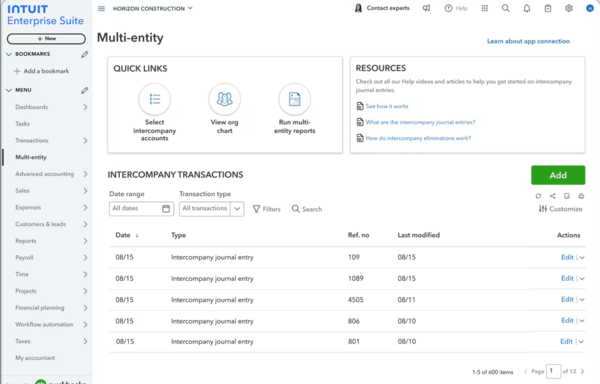 Intuit Enterprise Suite