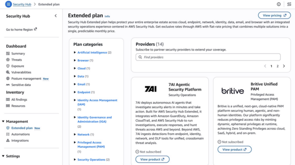 AWS Security Hub Extended