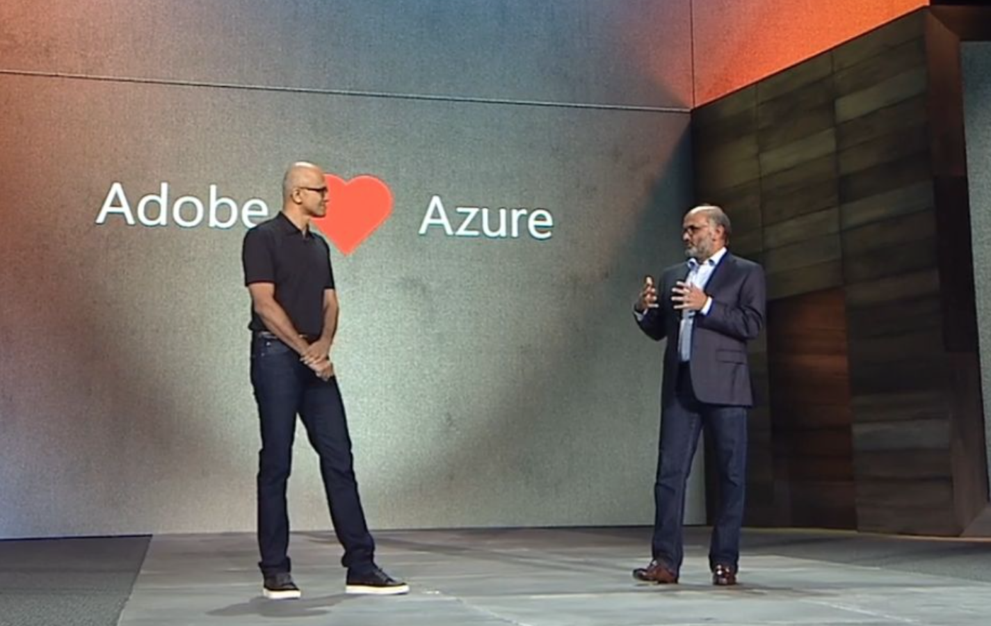 Satya Nadella Adobe Partnership at Microsoft Ignite