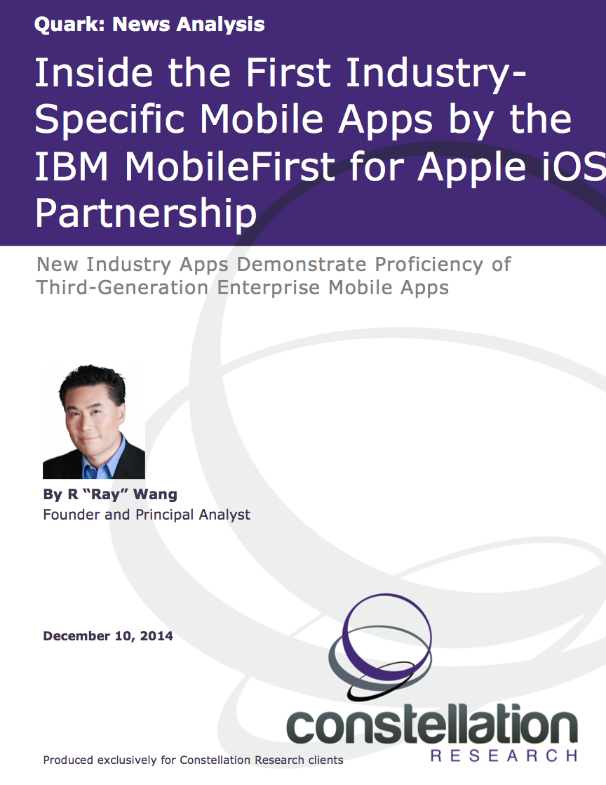 Apple IBM mobility partnership report