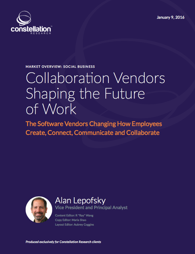 Collaboration Vendors Shaping the Future of Work | Social Business Market Overview