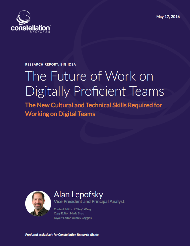 Future of Work on Digitally Proficient Teams