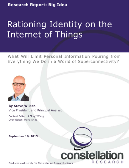 Rationing Identity in IoT