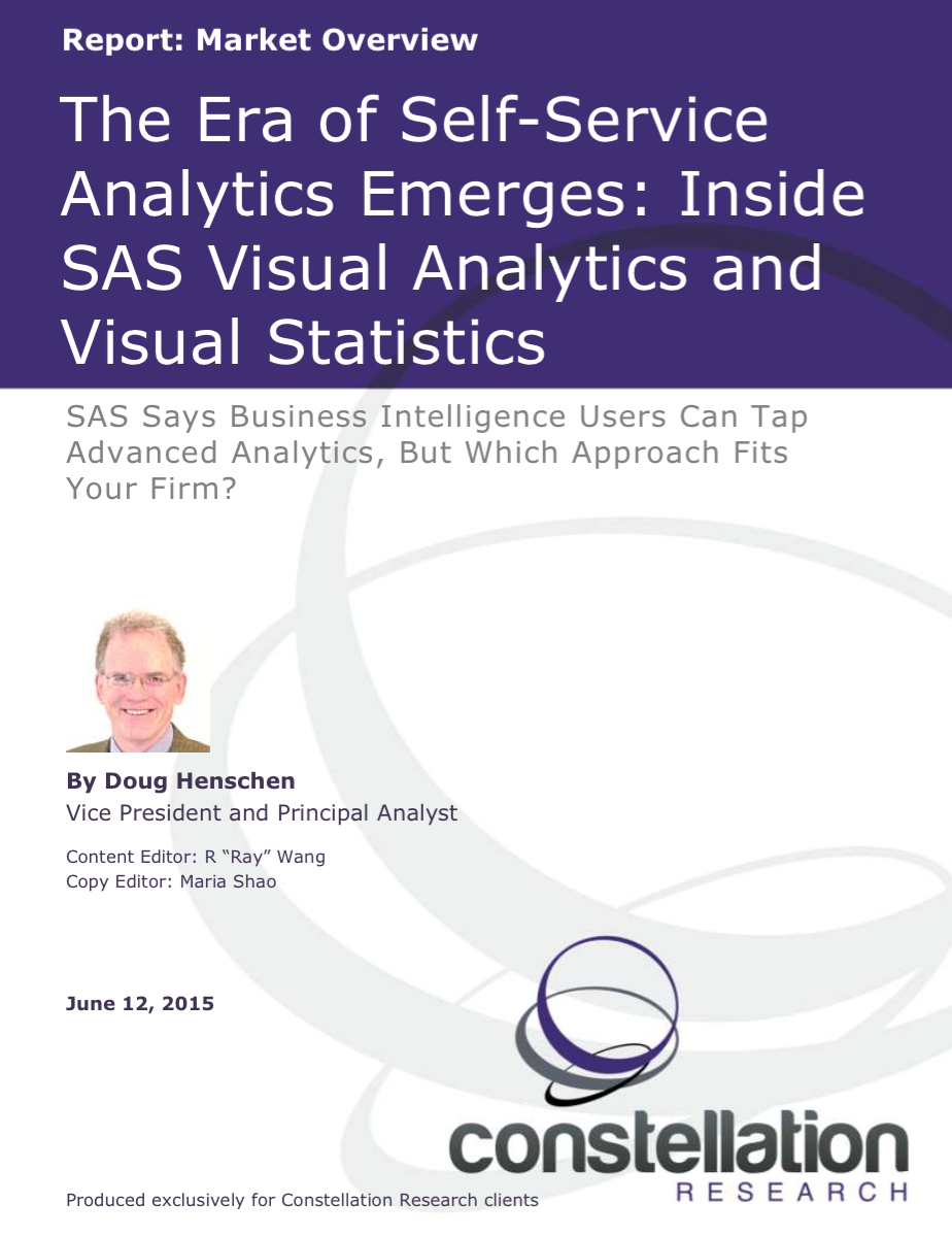 SAS Visual Analytics and Visual Statistics Market Overview