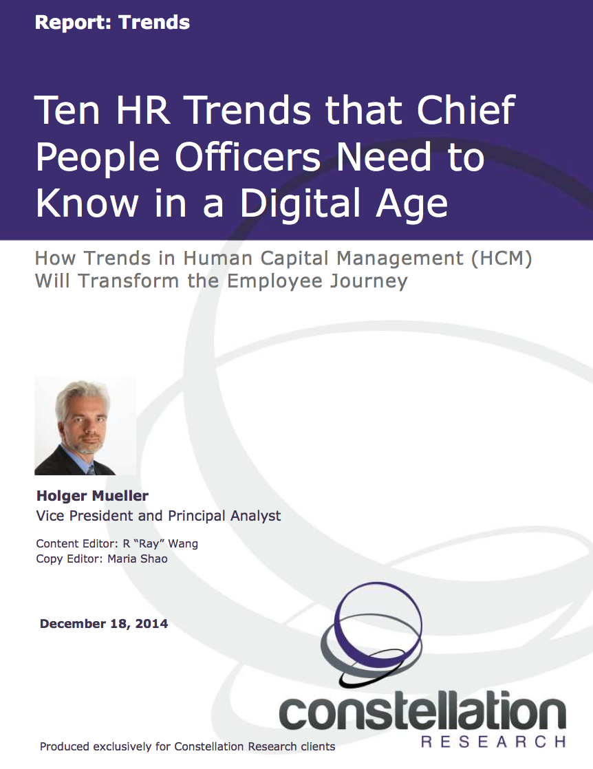 HR Trends HCM Constellation Research