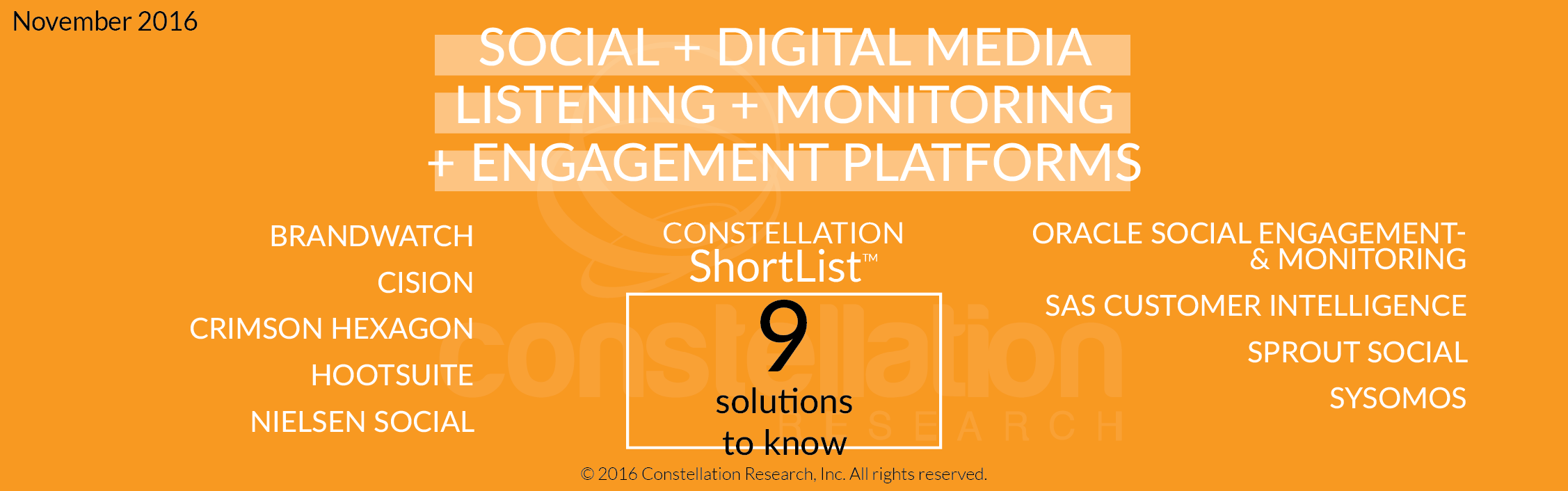 Social Digital Engagement Constellation ShortList 