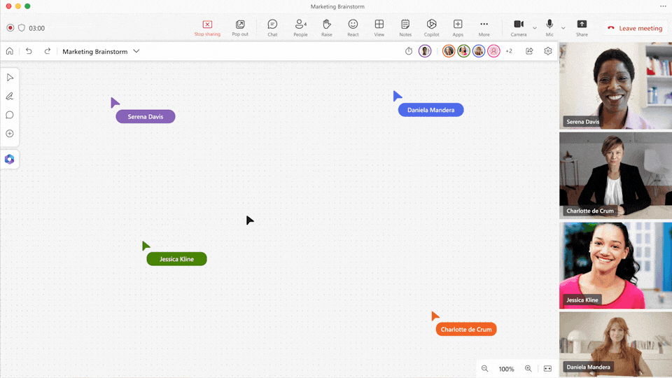 Copilot Whiteboard in Microsoft Teams