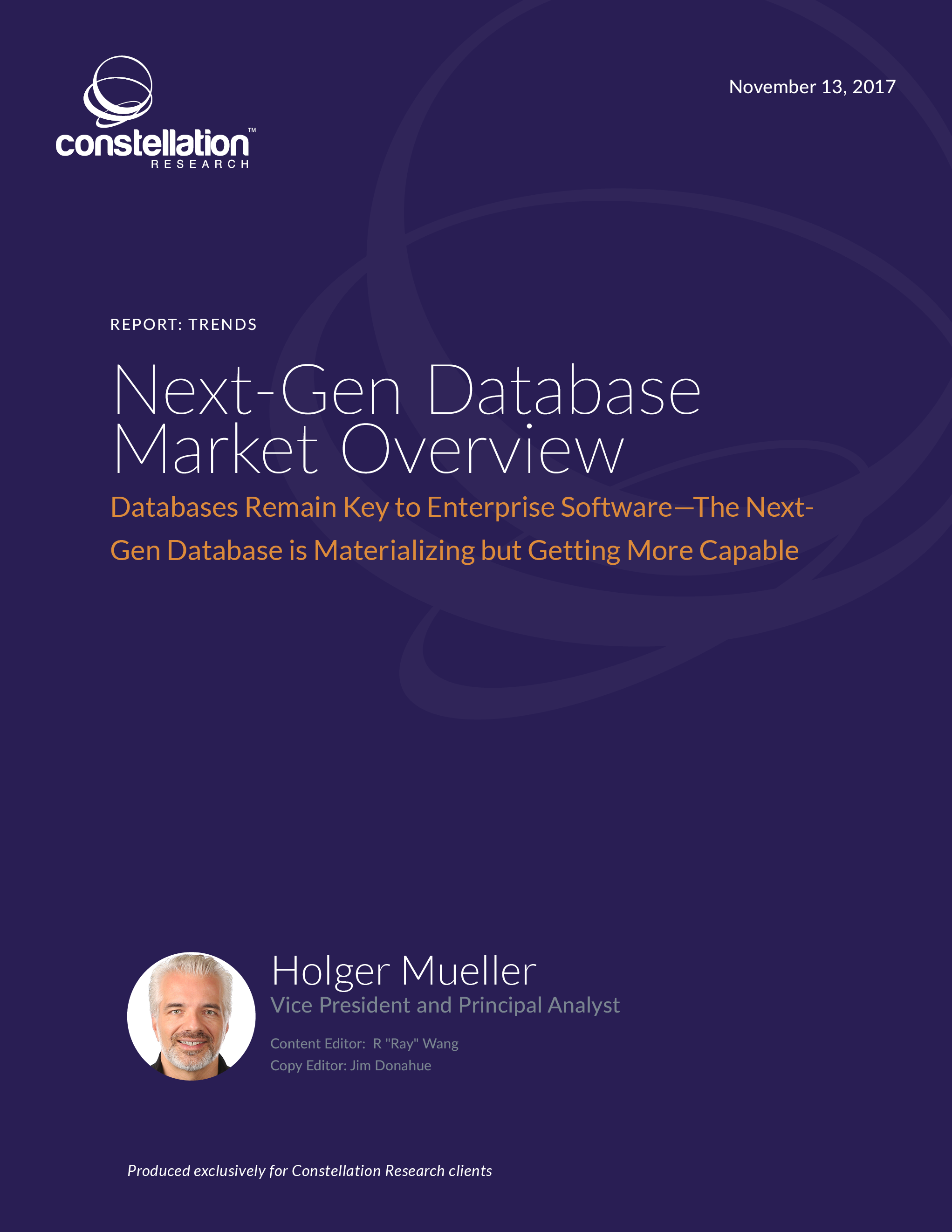 Next Gen Database Market Overview