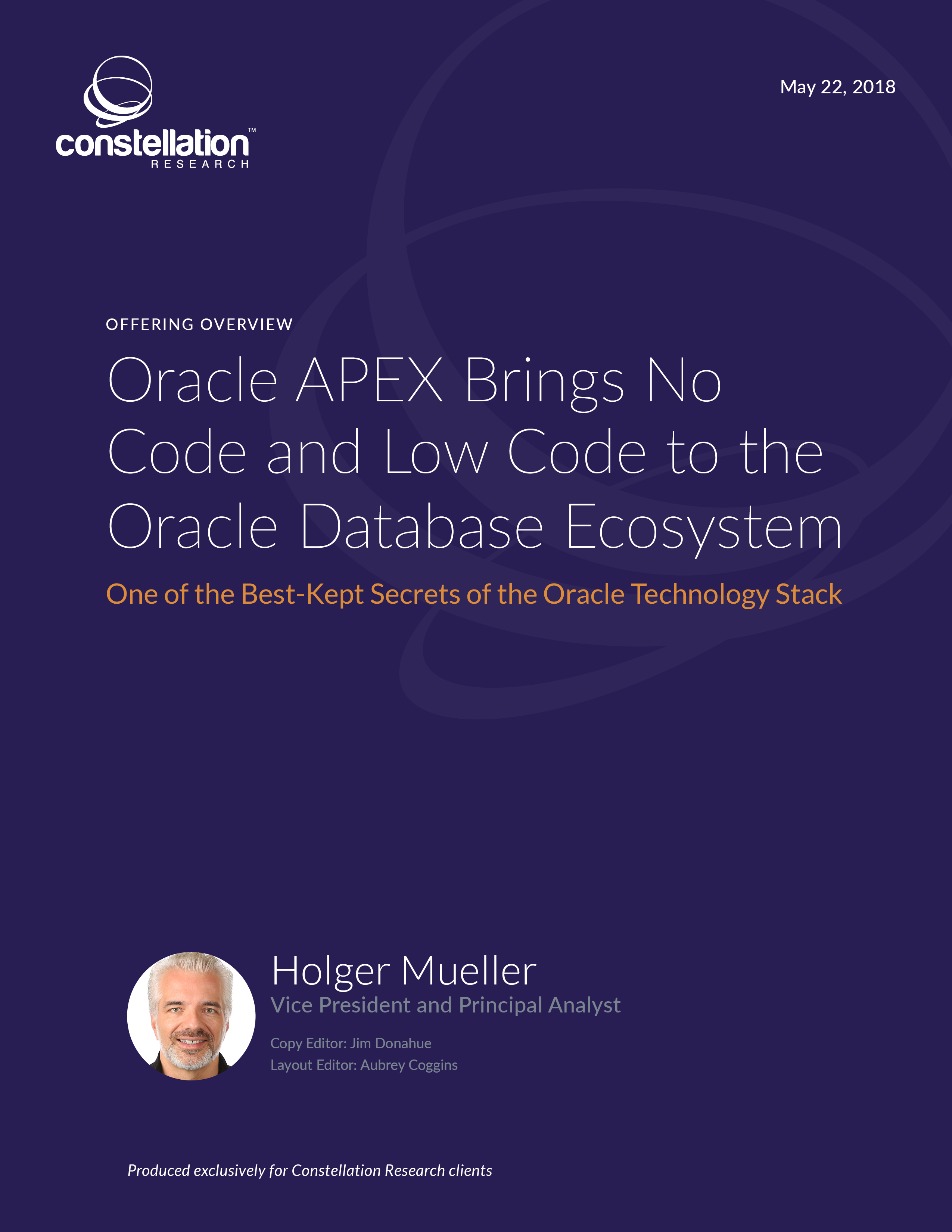 Oracle APEX Offering Overview