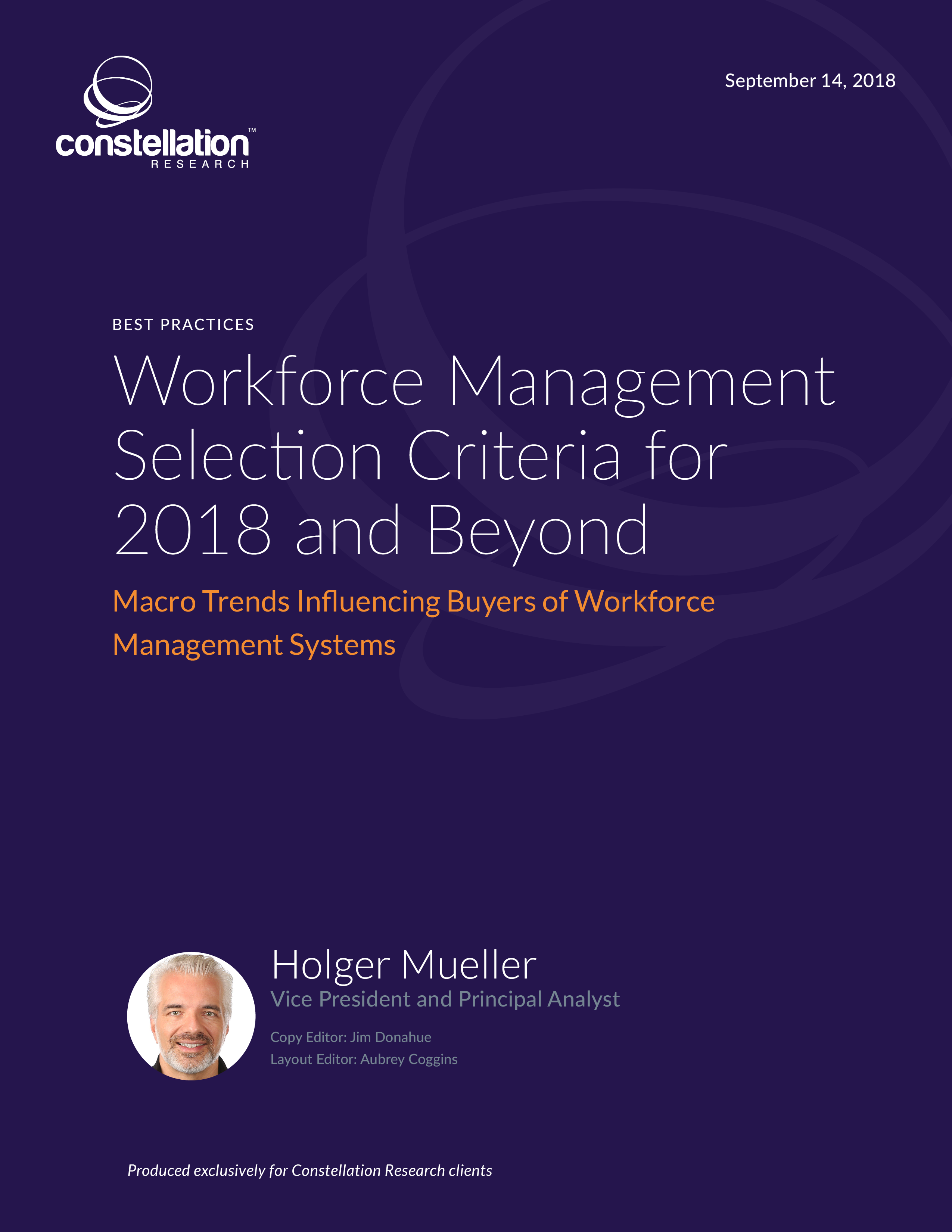 Workforce management selection criteria for 2018 and beyond