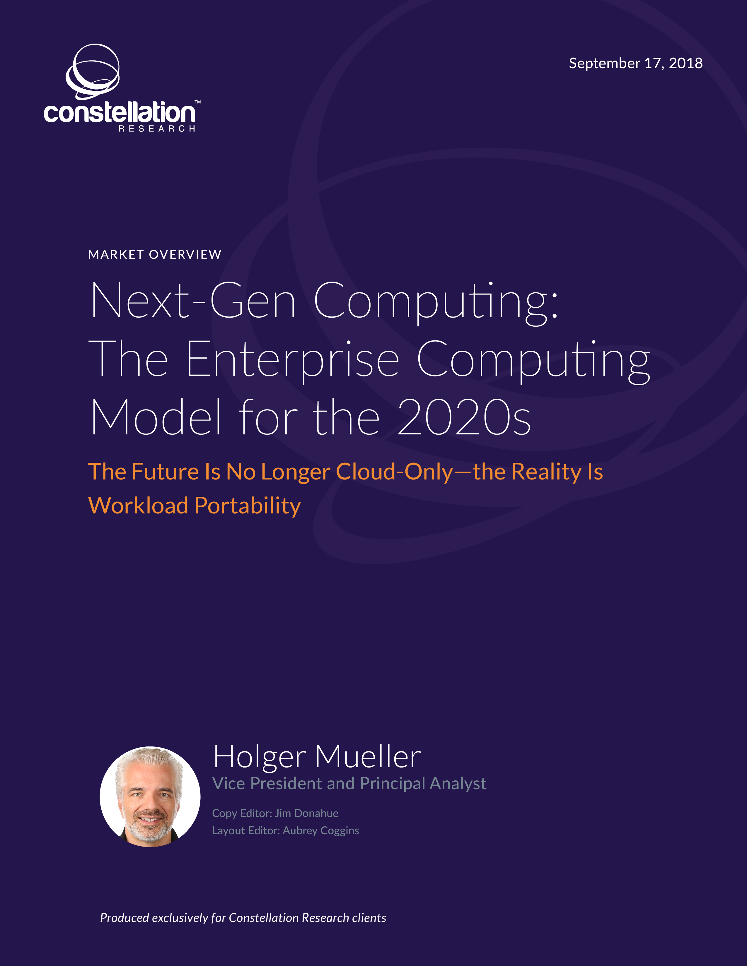 Next Gen Computing the Enterprise Computing Model for the 2020s