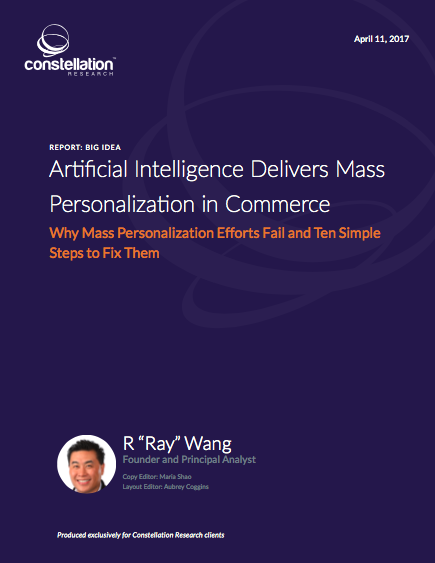 Artificial Intelligence Delivers Mass Personalization in Commerce