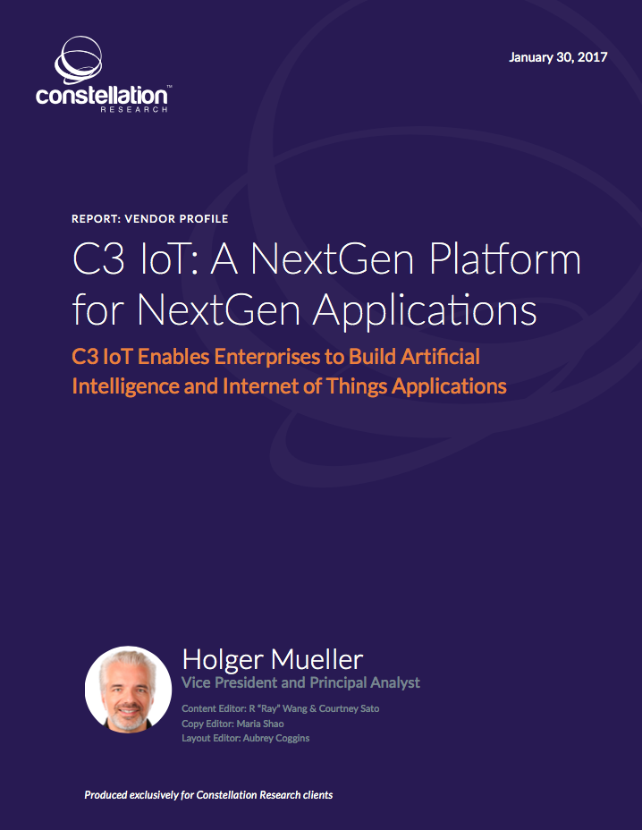 C3 IoT: A NextGen Platform for NextGen Applications